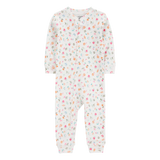 Pyjama 1 pièce sans pieds floral fille - Coton