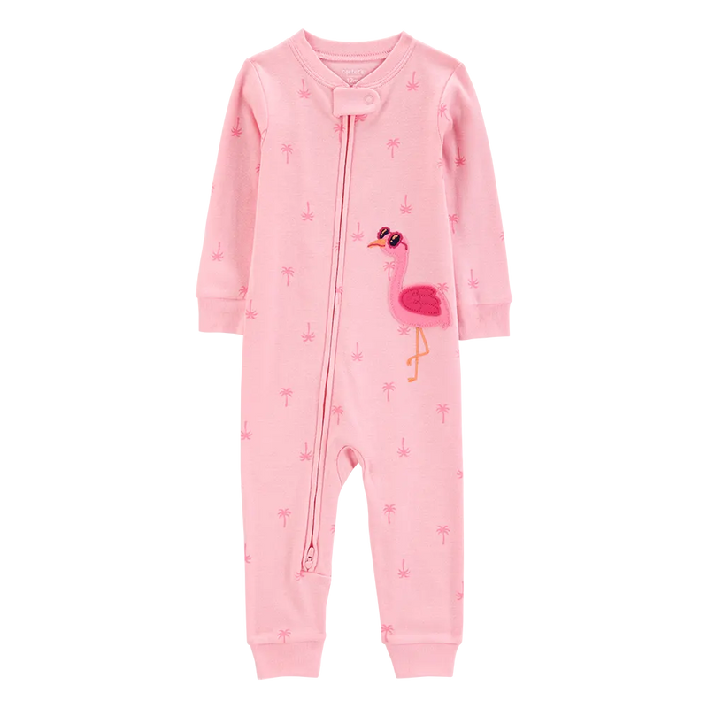 Pelele de algodón sin pies para niña Carter's - Flamenco rosa