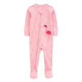 Pyjama dors-bien flamant rose fille - Coton