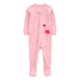 Pyjama dors-bien flamant rose fille - Coton