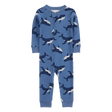 Pyjama 1 pièce sans pieds baleine garçon - Coton