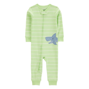 Pyjama 1 pièce sans pieds requin garçon - Coton