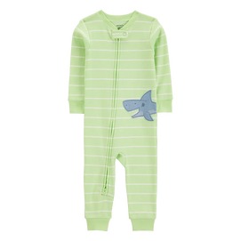 Pyjama 1 pièce sans pieds requin garçon - Coton
