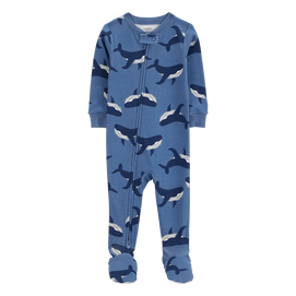 Pyjama dors-bien baleine pour garçon - Coton