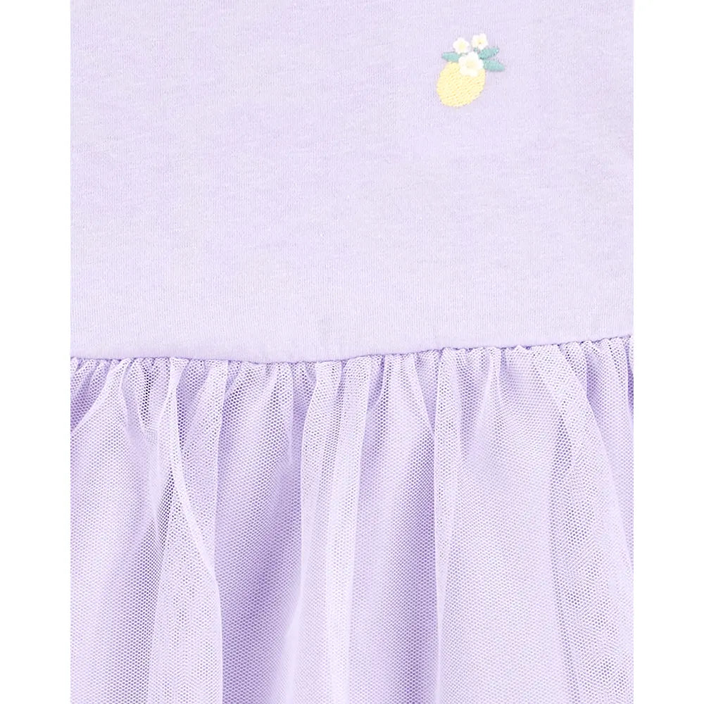 Carter's Girl's Tulle Top & Legging Set - Purple
