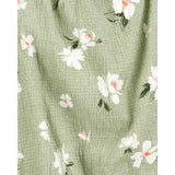Carter's Girl's Top & Pants Set - Green Floral