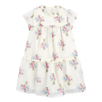 Robe étagée florale à manches courtes pour fille