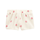 Short gaufré à imprimé fraise pour fille - Ivoire