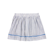 Jupe-short rayée imitation lin à enfiler fille
