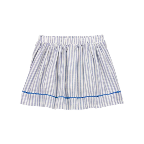 Jupe-short Rayée à Enfiler Fille Carter's - Blanc & Bleu