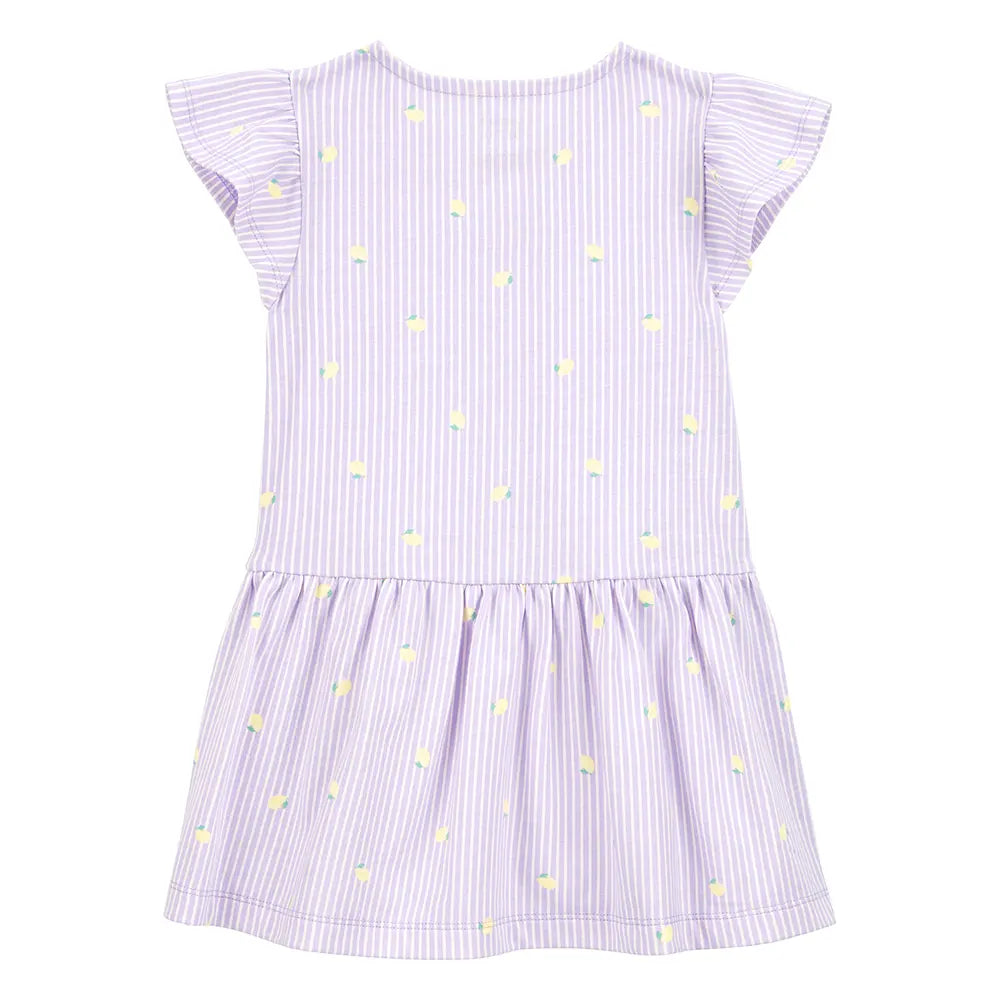 Carter's Girl's Striped Shirtdress - Lemon