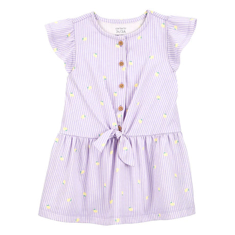 Carter's Girl's Striped Shirtdress - Lemon