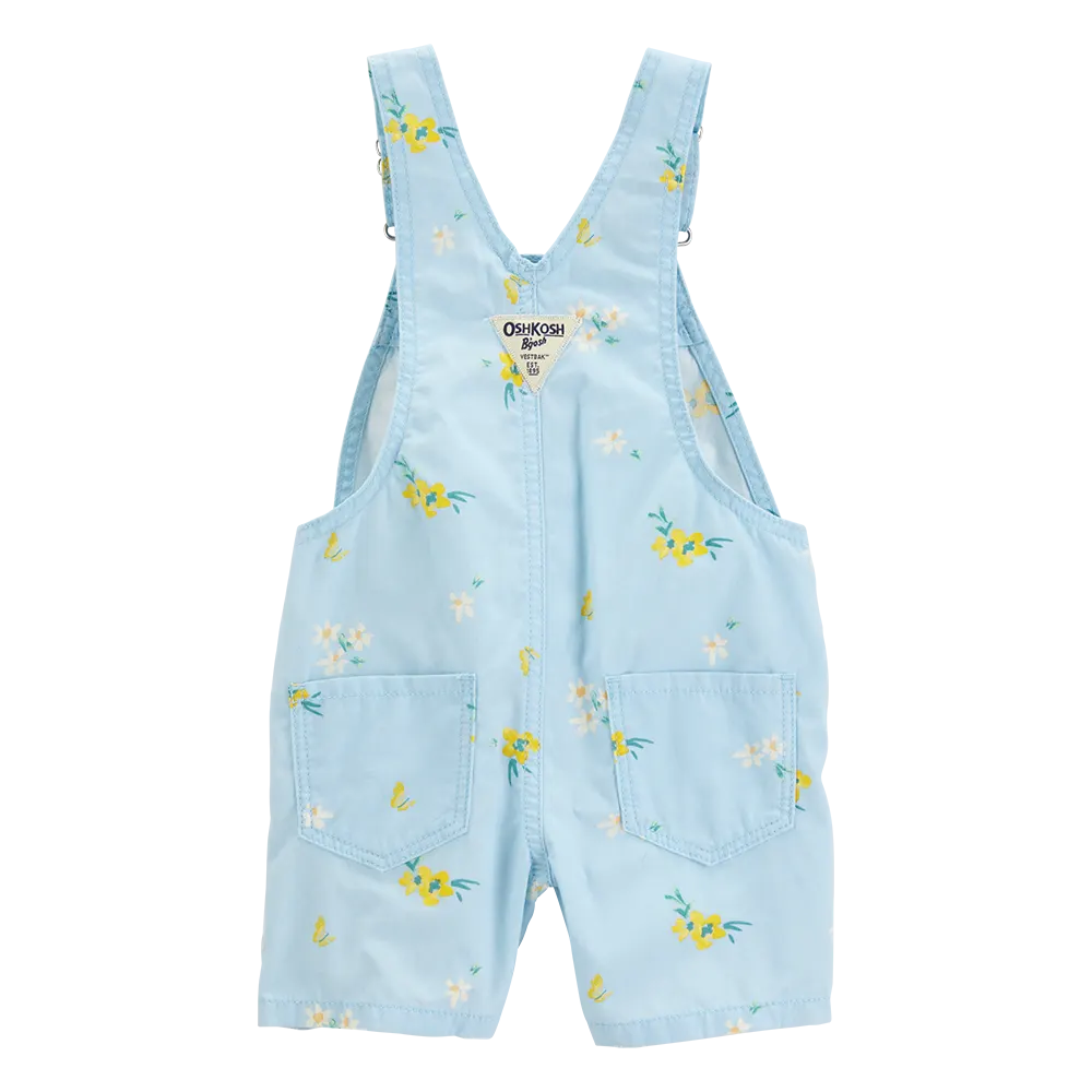 Salopette courte à fleurs et rayures fille - OshKosh