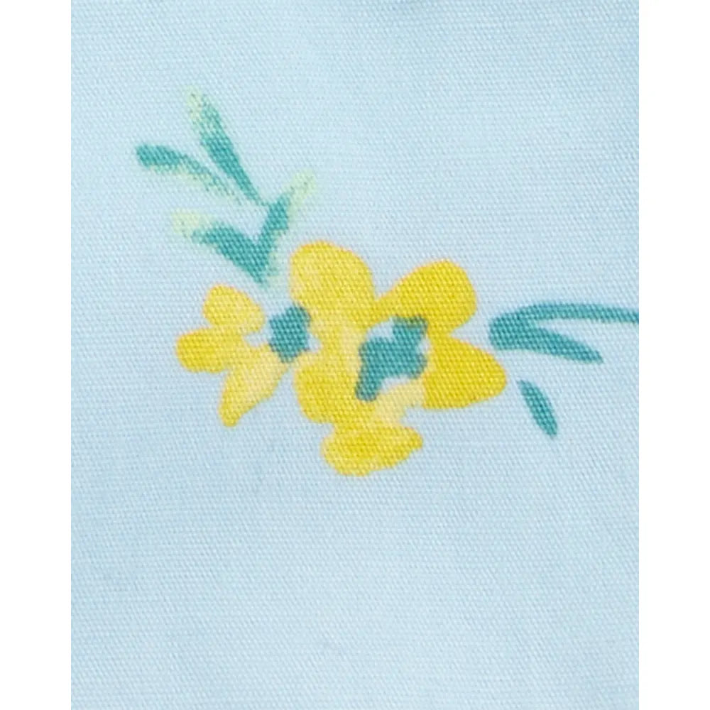 Salopette courte à fleurs et rayures fille - OshKosh