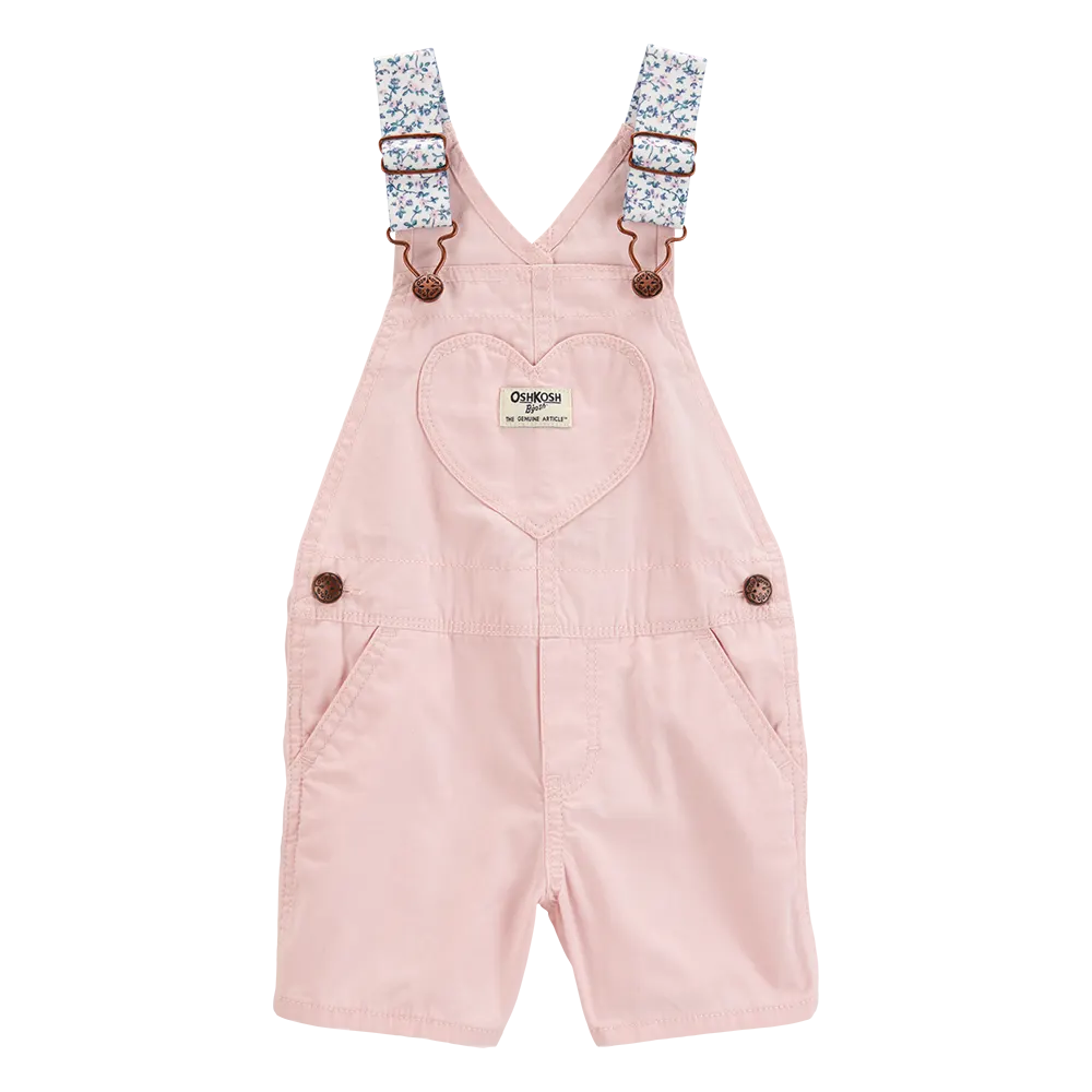 Salopette courte à cœur fille - OshKosh Rose