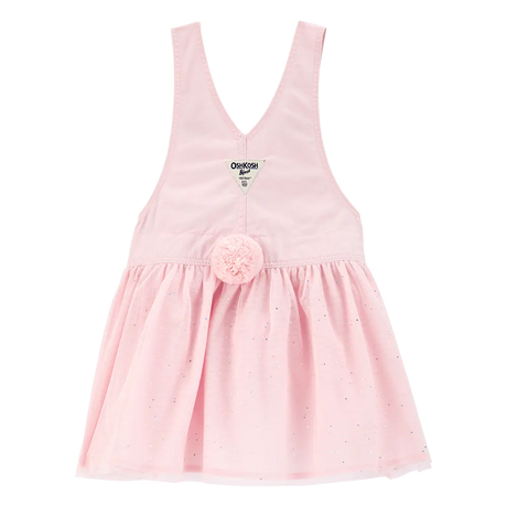 Robe-salopette à paillettes lapin fille