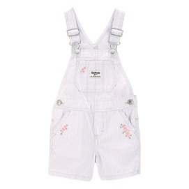 Salopette courte à rayures florales fille - OshKosh