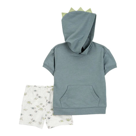 Short y sudadera con capucha para niño Carter's - Dinosaurio
