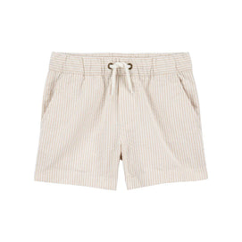 Short à cordon de serrage pour garçon - Kaki
