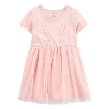 Robe Tutu à Manches Courtes Fille Carter's - Rose Lapin