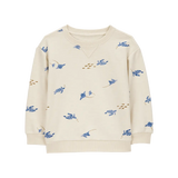 Sweat-shirt à imprimé marin pour garçon - Crème