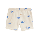 Short en molleton à imprimé marin garçon - Ivoire