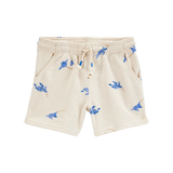 Short en molleton à imprimé marin garçon - Ivoire