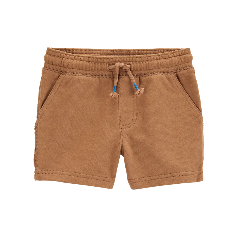Short de felpa sin cierre para niño Carter's - Marrón