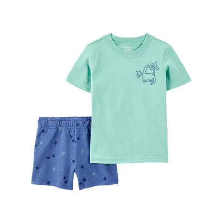 Camiseta y short para niño Carter's - Dinosaurio