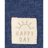 Ensemble Henley à capuche et short garçon - Bleu