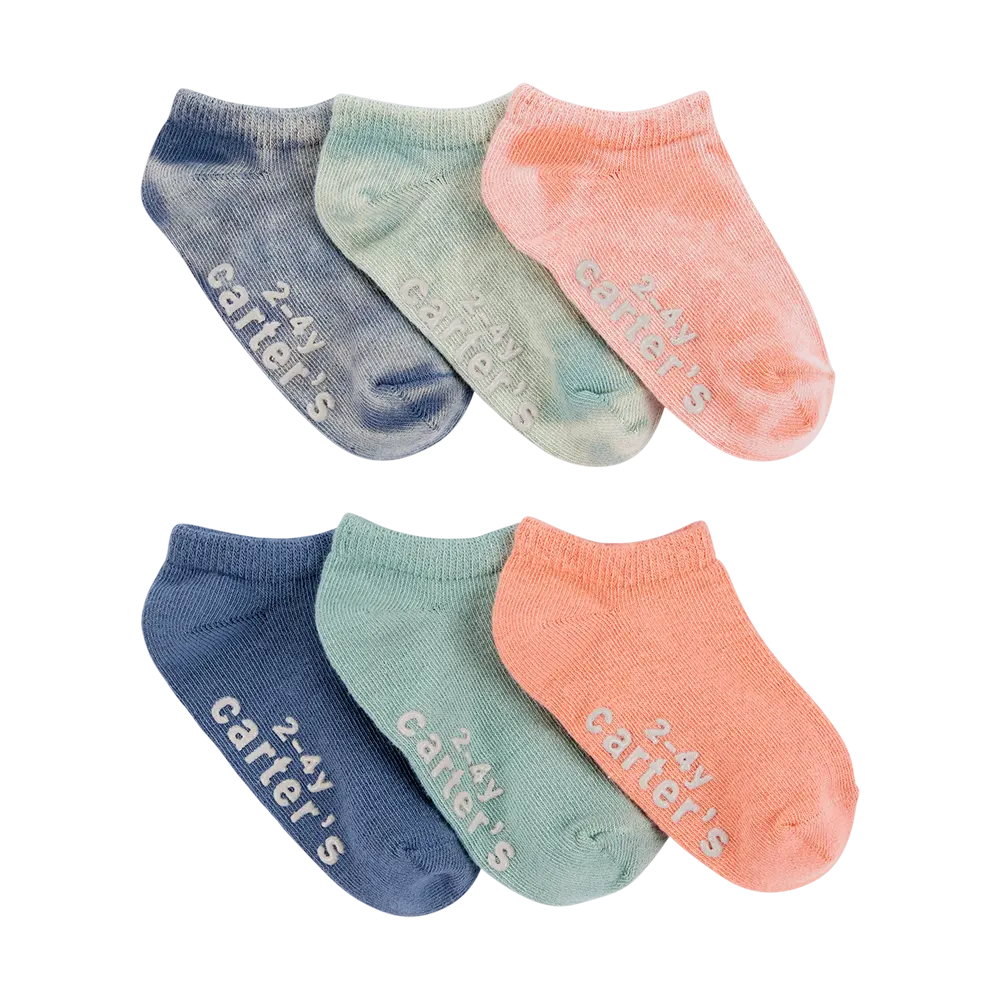 Lot de 6 paires de socquettes tie-dye garçon