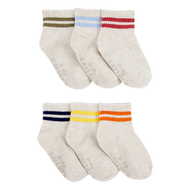 Lot de 6 paires de chaussettes rayées garçon
