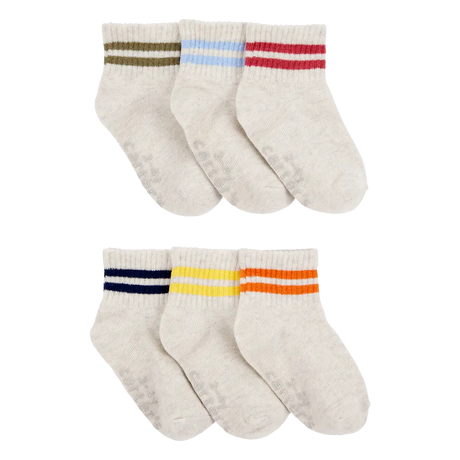 Lot de 6 paires de chaussettes rayées garçon