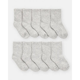 Lot de 10 paires de chaussettes garçon - Grises