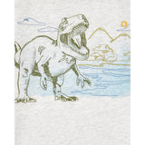Carter's Boy's Short-Sleeve T-shirt - Gray Dinosaur
