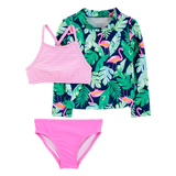 Maillot de Bain 3 Pièces Anti-UV Fille Carter's - Tropical