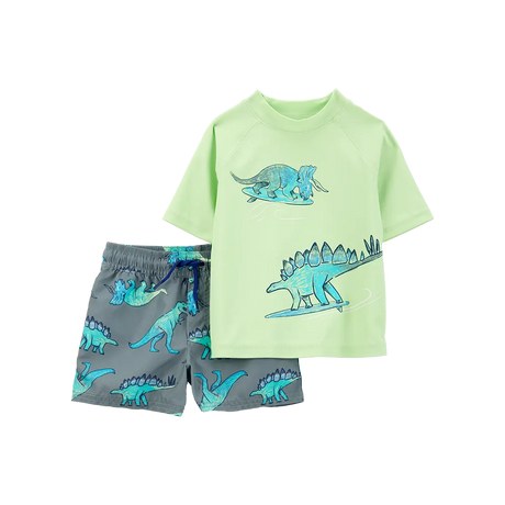 Traje de baño de 2 piezas anti-UV para niño Carter's - Dinosaurio