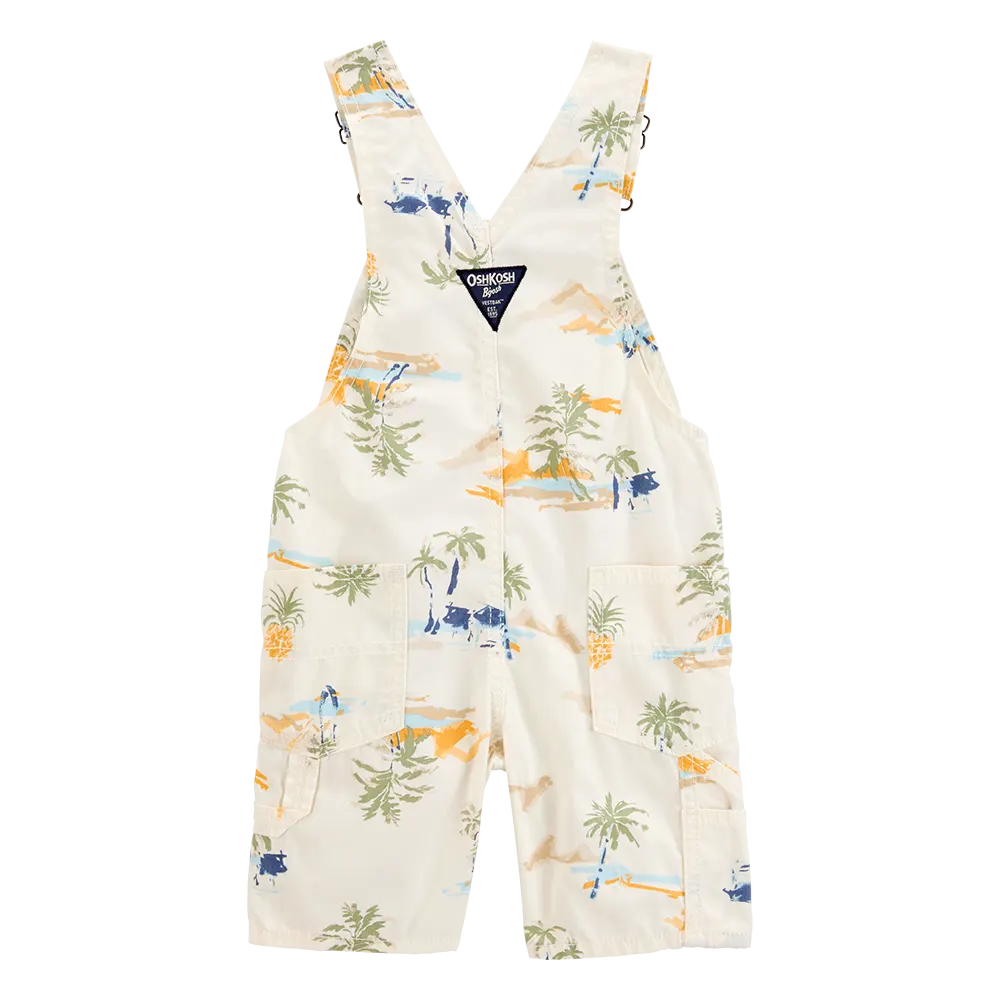 Salopette courte en toile tropicale garçon - OshKosh