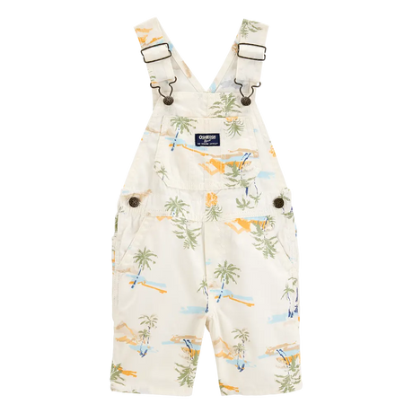 Salopette courte en toile tropicale garçon - OshKosh