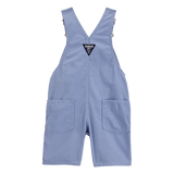 Salopette courte en toile pour garçon - Bleu