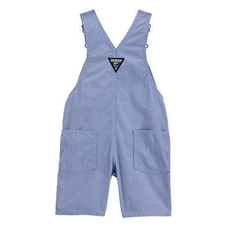 Salopette courte en toile pour garçon - Bleu