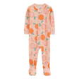 Pyjama dors-bien orange fille - 100% Coton