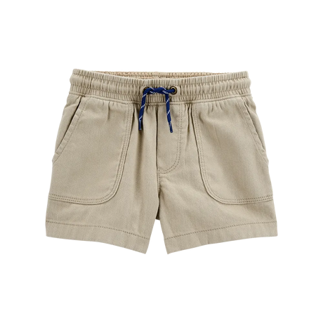 Short de sarga sin cierre para niño Carter's - Kaki