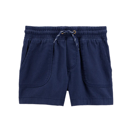 Short de sarga sin cierre para niño Carter's - Azul marino