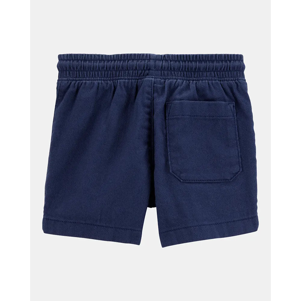 Short en Sergé à Enfiler Garçon Carter's - Bleu Marine