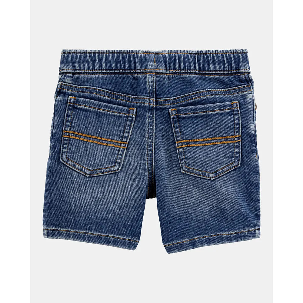 Short de mezclilla sin cierre para niño Carter's - Azul marino