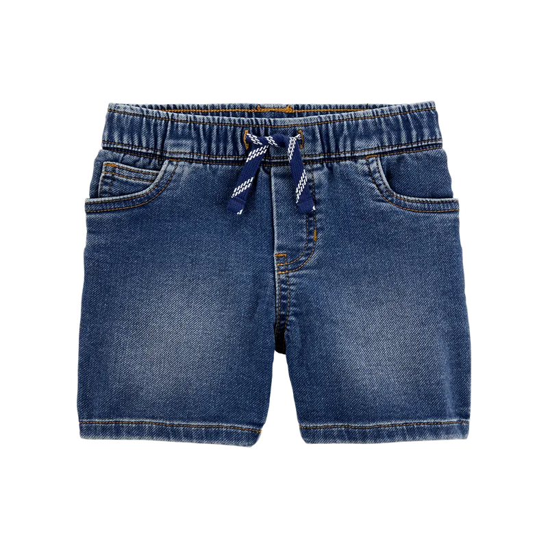 Short de mezclilla sin cierre para niño Carter's - Azul marino