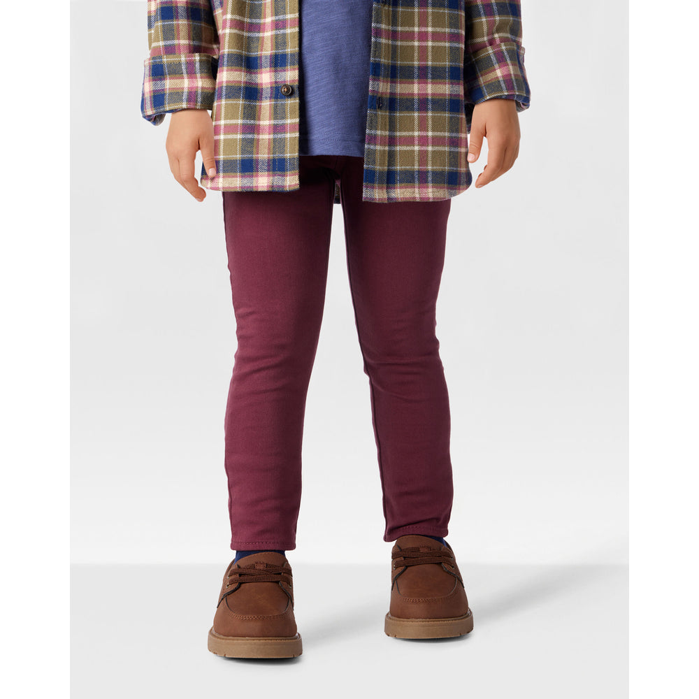 Pantalon à Enfiler en Coton Garçon OshKosh - Bordeaux