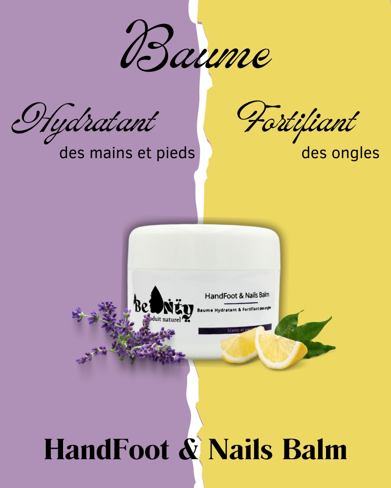 Be Nty HandFoot & Nails Balm Baume Hydratant & Fortifiant des ongles - 50g