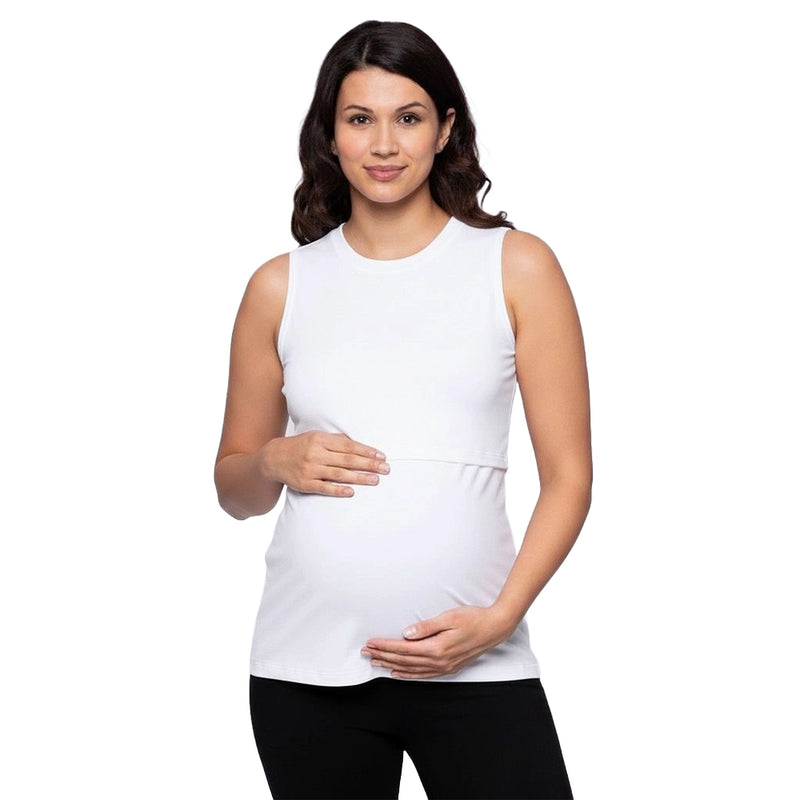 BébéYo Nursing Tank Top - White